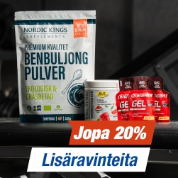 Lis�ravinteita 20 %